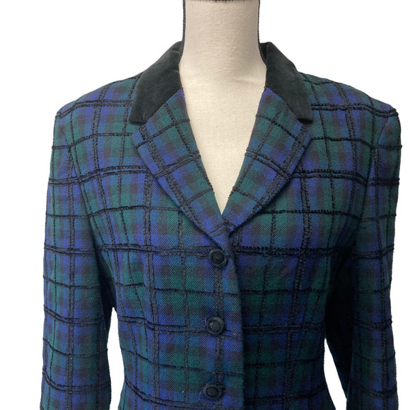 pendleton tartan wool check blazer - Picture 3 of 9